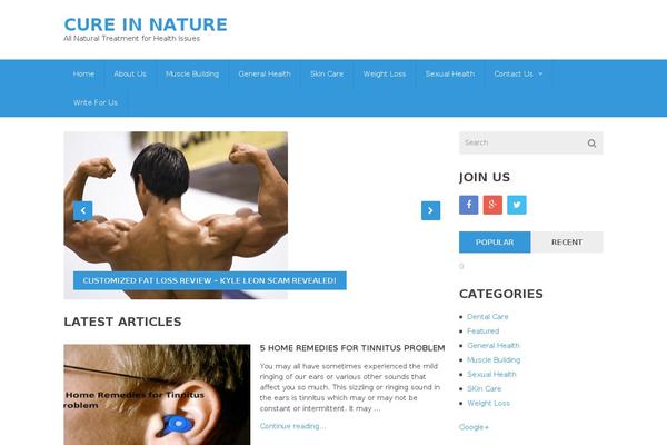 cureinnature.com site used B