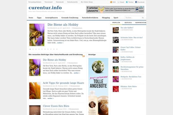 Daily theme site design template sample
