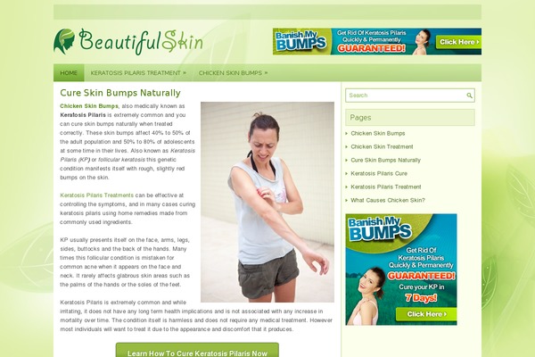 Beautifulskin theme site design template sample