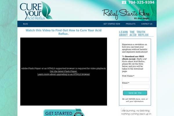 cureyouracidreflux.com site used Cure