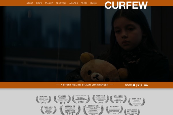 curfewfilm.com site used Curfew