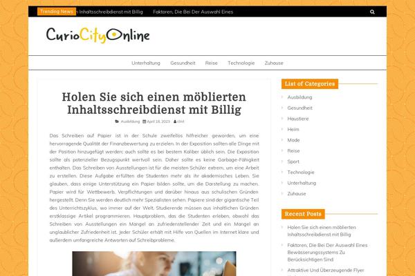 Grip theme site design template sample