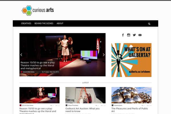 Magazin theme site design template sample