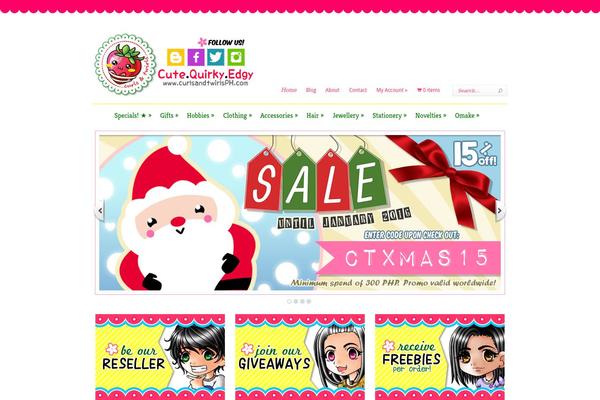Boutique theme site design template sample