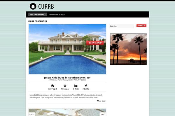 Estate theme site design template sample