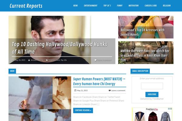 Glades theme site design template sample