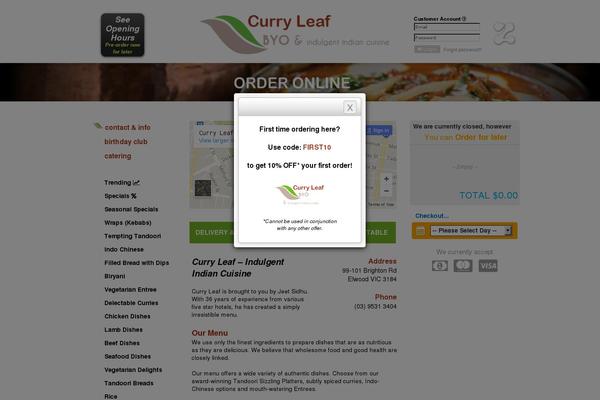 Grill theme site design template sample