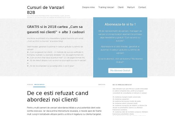 Balance theme site design template sample