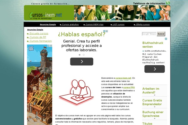 cursos-inem.net site used ColdBlue
