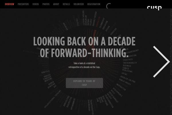 cuspconference.com site used Cusp