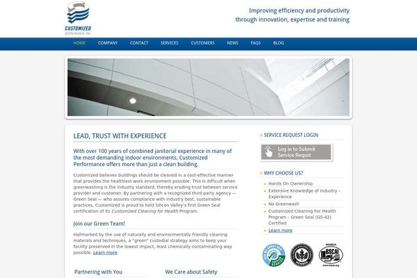 Enterprise theme site design template sample