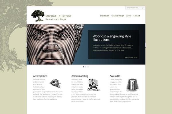 Chameleon theme site design template sample