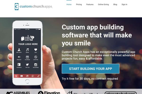 customchurchapps.com site used Customchurchapps