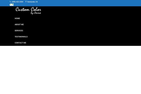 The7 Child theme site design template sample