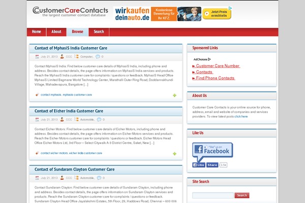 Contentberg theme site design template sample
