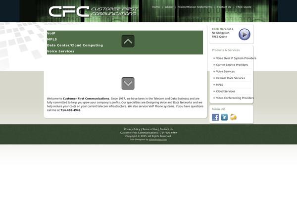 customerfirstcommunications.com site used Customerfirsttheme5