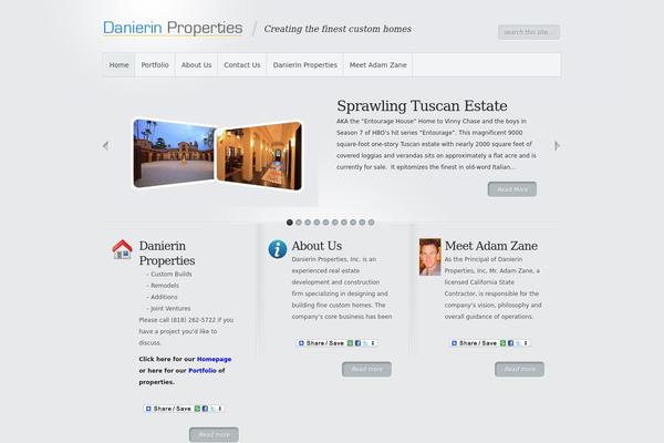 Minimal theme site design template sample