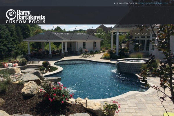 custompoolsbybarry.com site used Raddin