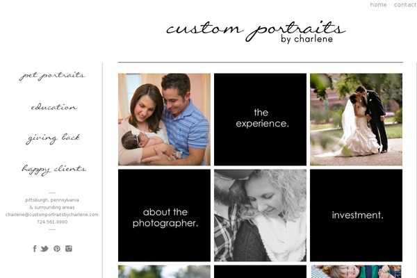 Prophoto4 theme site design template sample
