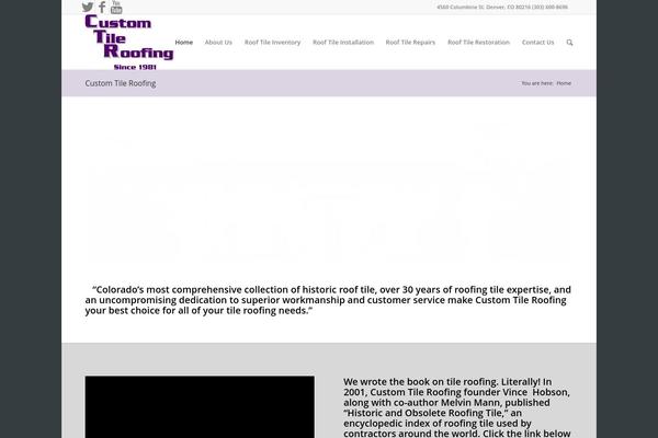 Enfold theme site design template sample