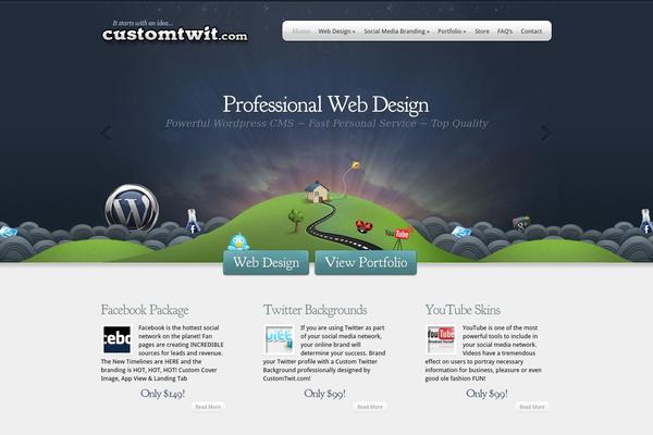 Webly theme site design template sample