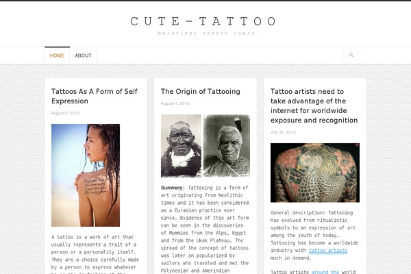Hoarder theme site design template sample