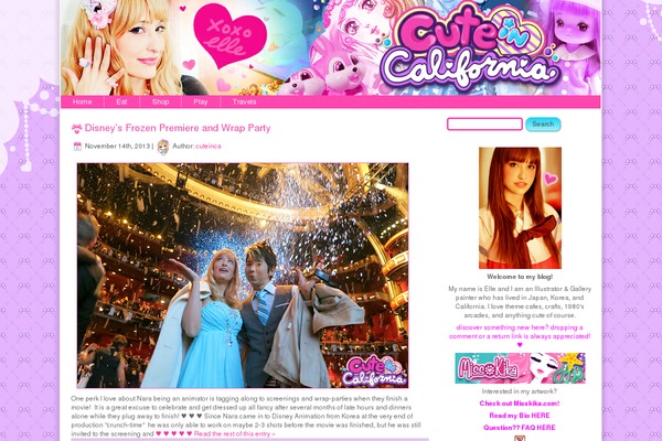 cuteincalifornia.com site used Layout21