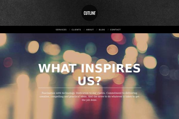 Cutline theme site design template sample