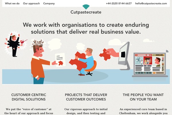 Create2013 theme site design template sample