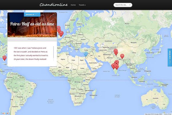 Explorable theme site design template sample