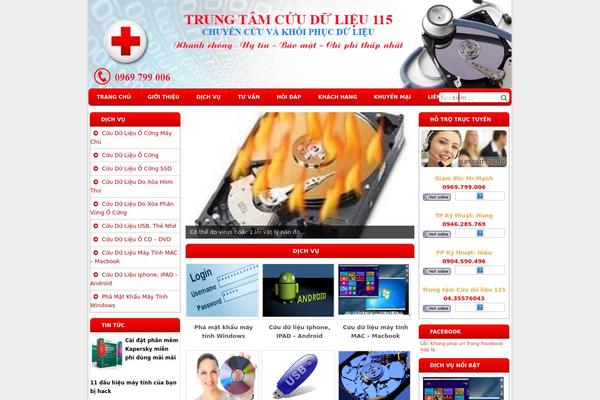 Raothue theme site design template sample
