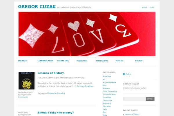 Site using Tweet Blender plugin