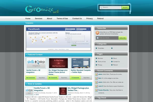 Bloom theme site design template sample