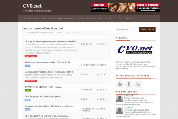 Jobpress theme site design template sample