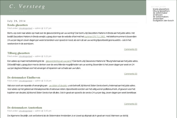 Classic theme site design template sample