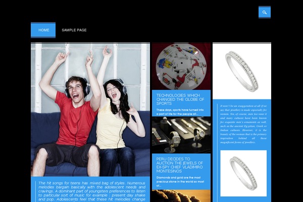 Surfarama theme site design template sample