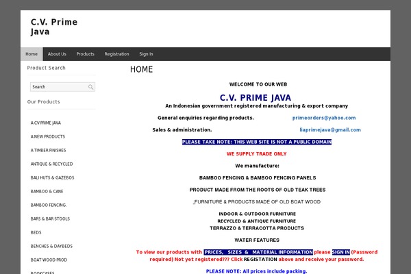 cvprimejava.com site used Cvprimejava