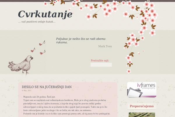 Sakura theme site design template sample
