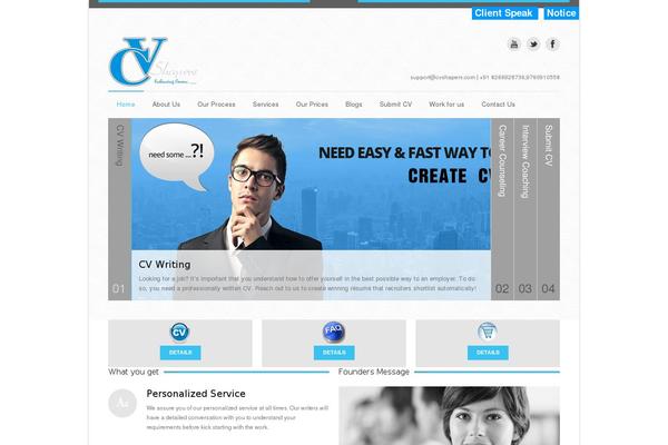 Unique theme site design template sample