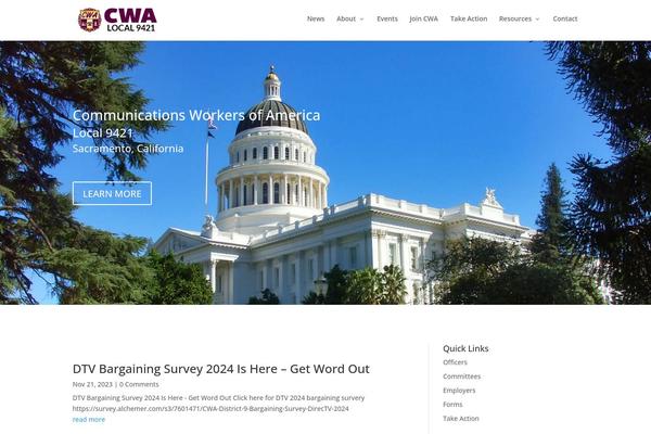 cwa9421.org site used Rynobot-divi-child