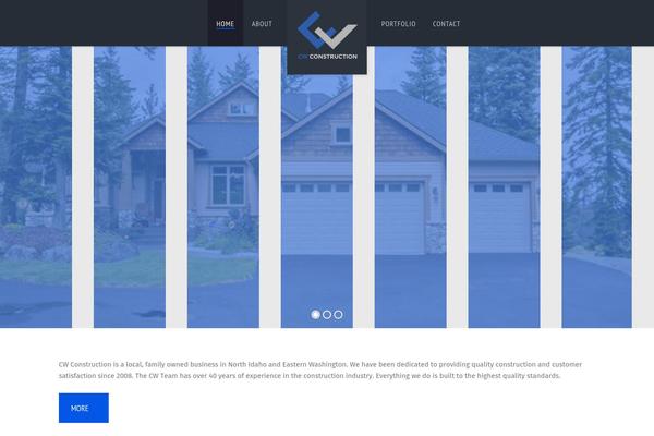 Renovation theme site design template sample
