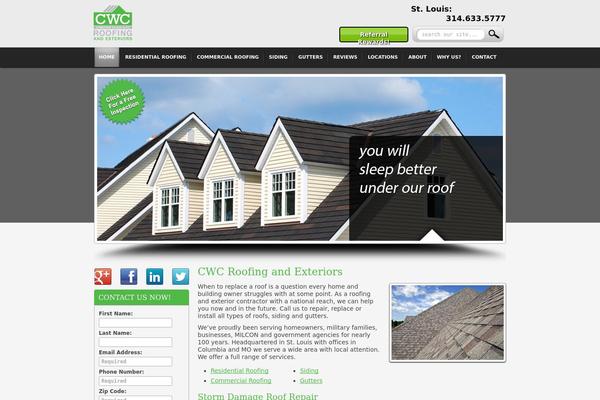 cwcroofing.com site used Yournewtheme