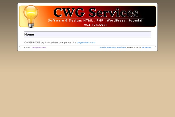 Weaver II pro theme site design template sample