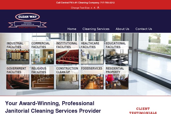Cleanway theme site design template sample