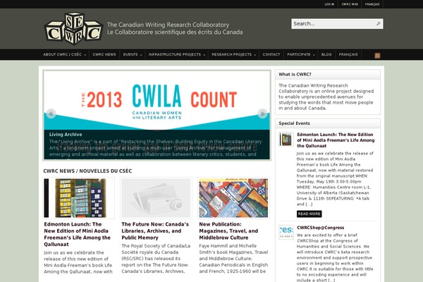 cwrc.ca site used Arras WP theme