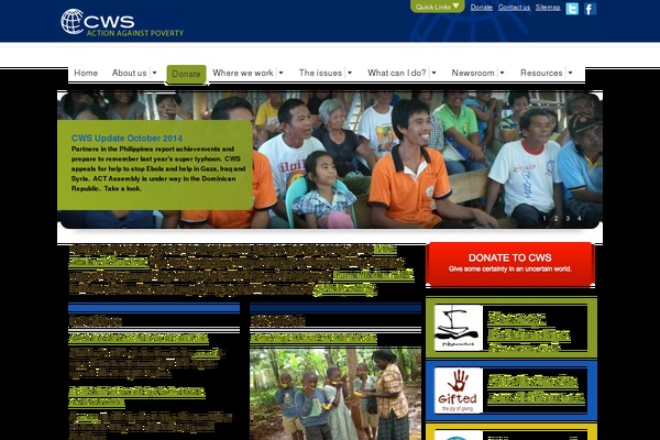 Cws theme site design template sample