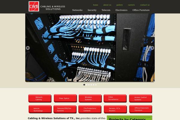 Cws theme site design template sample