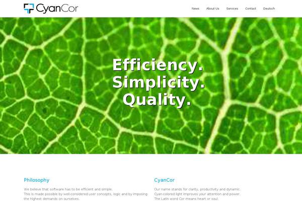 cyancor.com site used Unitheme