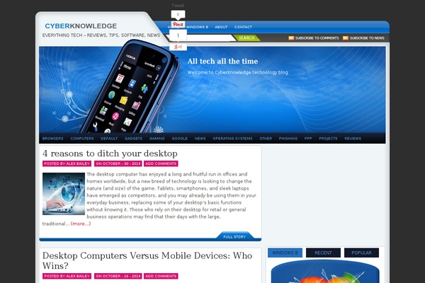 cyber-knowledge.net site used Newslite