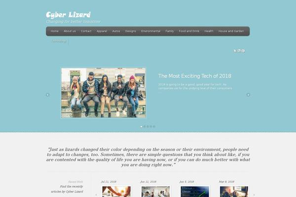 Feather theme site design template sample